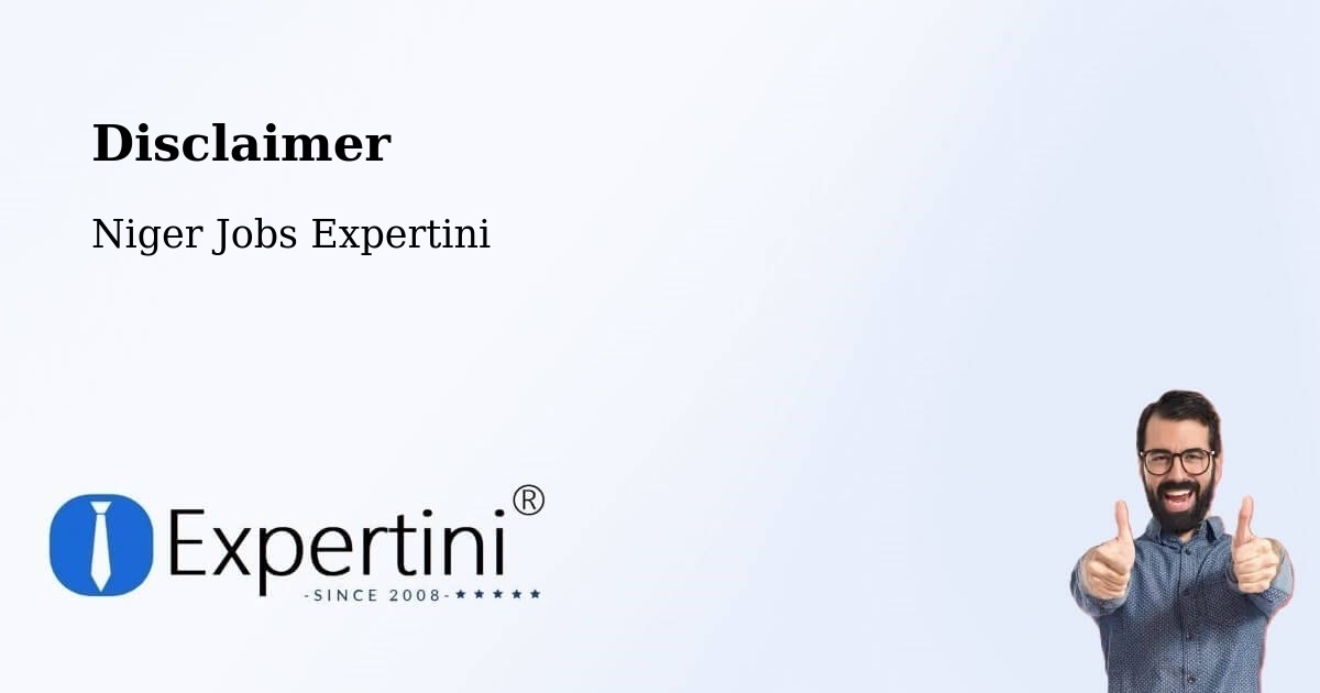 Disclaimer – Say - Niger Jobs Expertini